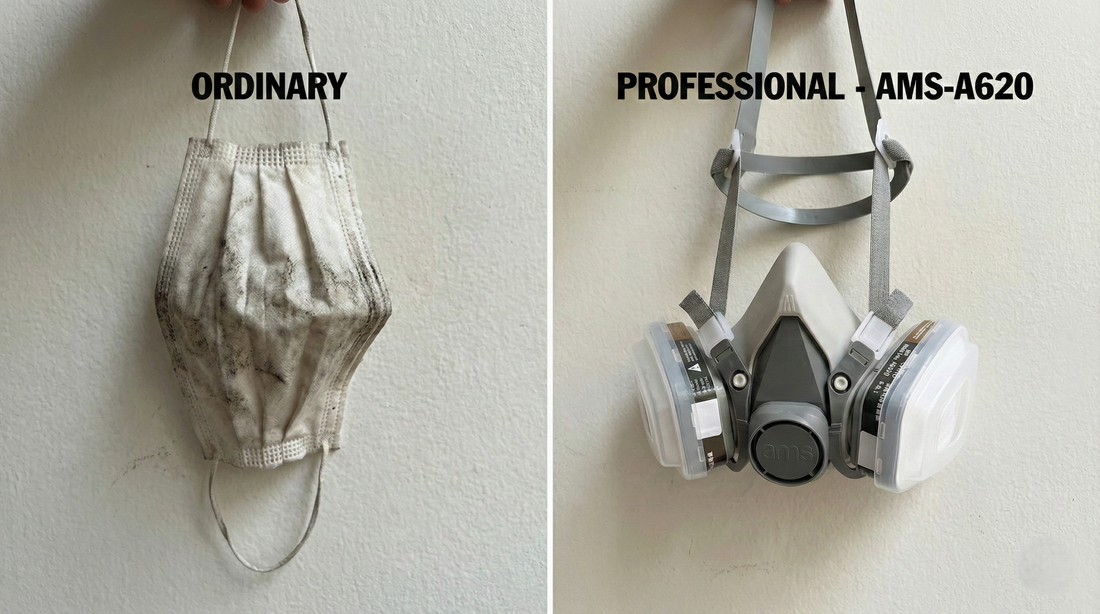 Dust Masks vs. Half-Face Respirators: Why Your N95 Isn't Enough for Chemical Work