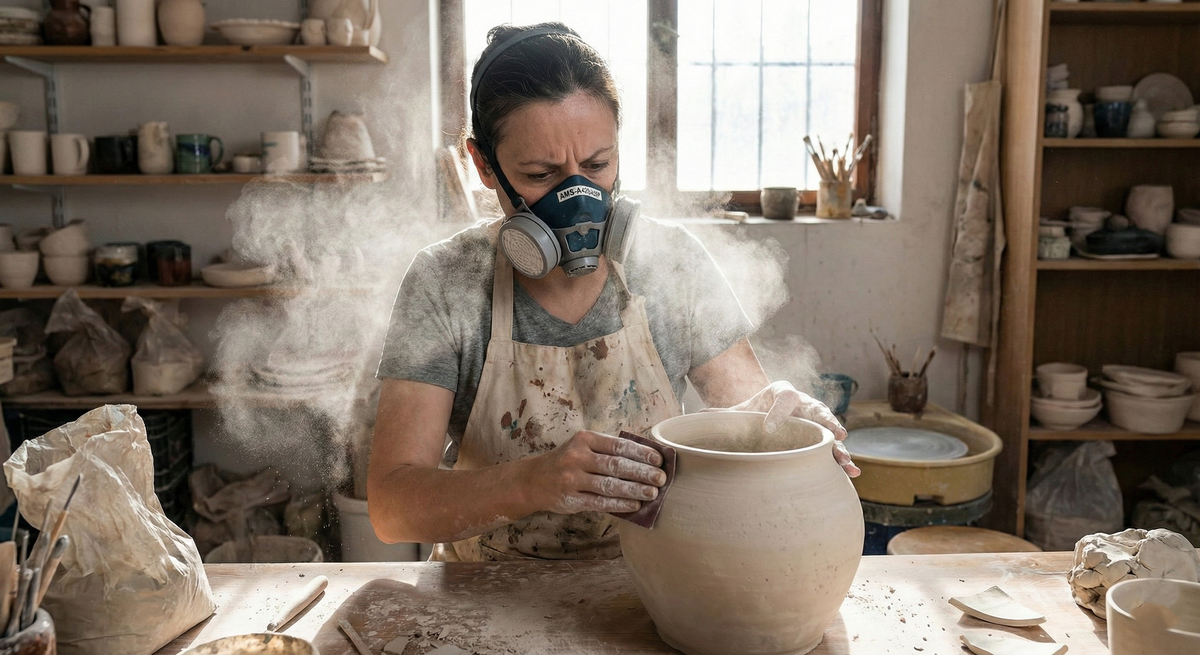 Pottery Safety: Protecting Yourself from Silica Dust and Toxic Glaze Fumes