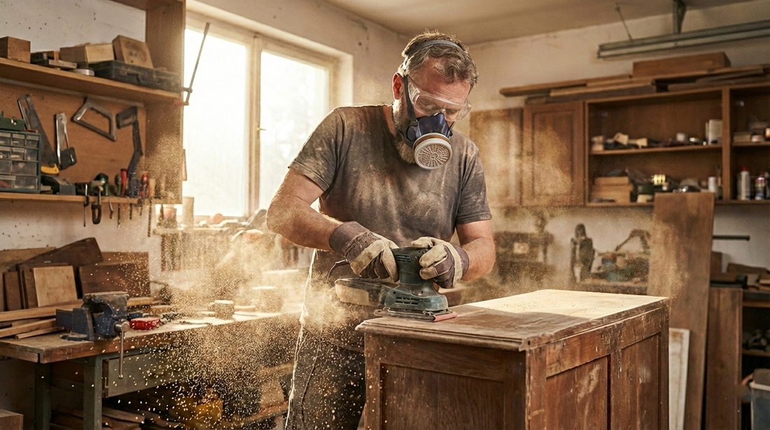 Furniture Flipping 101: Why the AMS-A420P is the Best Respirator for Sanding and Staining
