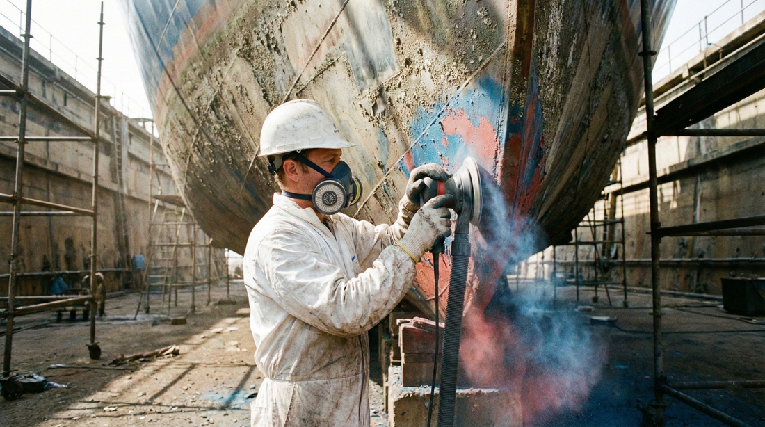 Boat Maintenance Safety: Why the AMS-A420P is Essential for Gelcoat & Bottom Paint