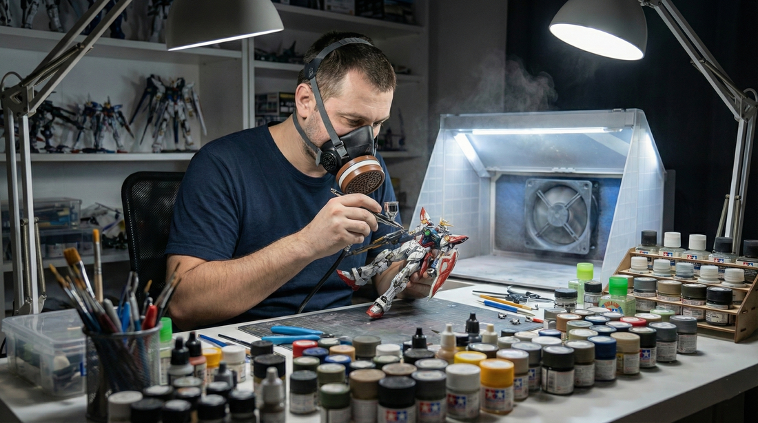 Airbrush Safety: Why Every Scale Modeler Needs the AMS-A420P Paint Kit