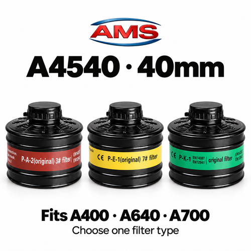 AMS A4540 40mm Replacement Filter Canister – Compatible with A400, A640 & A700