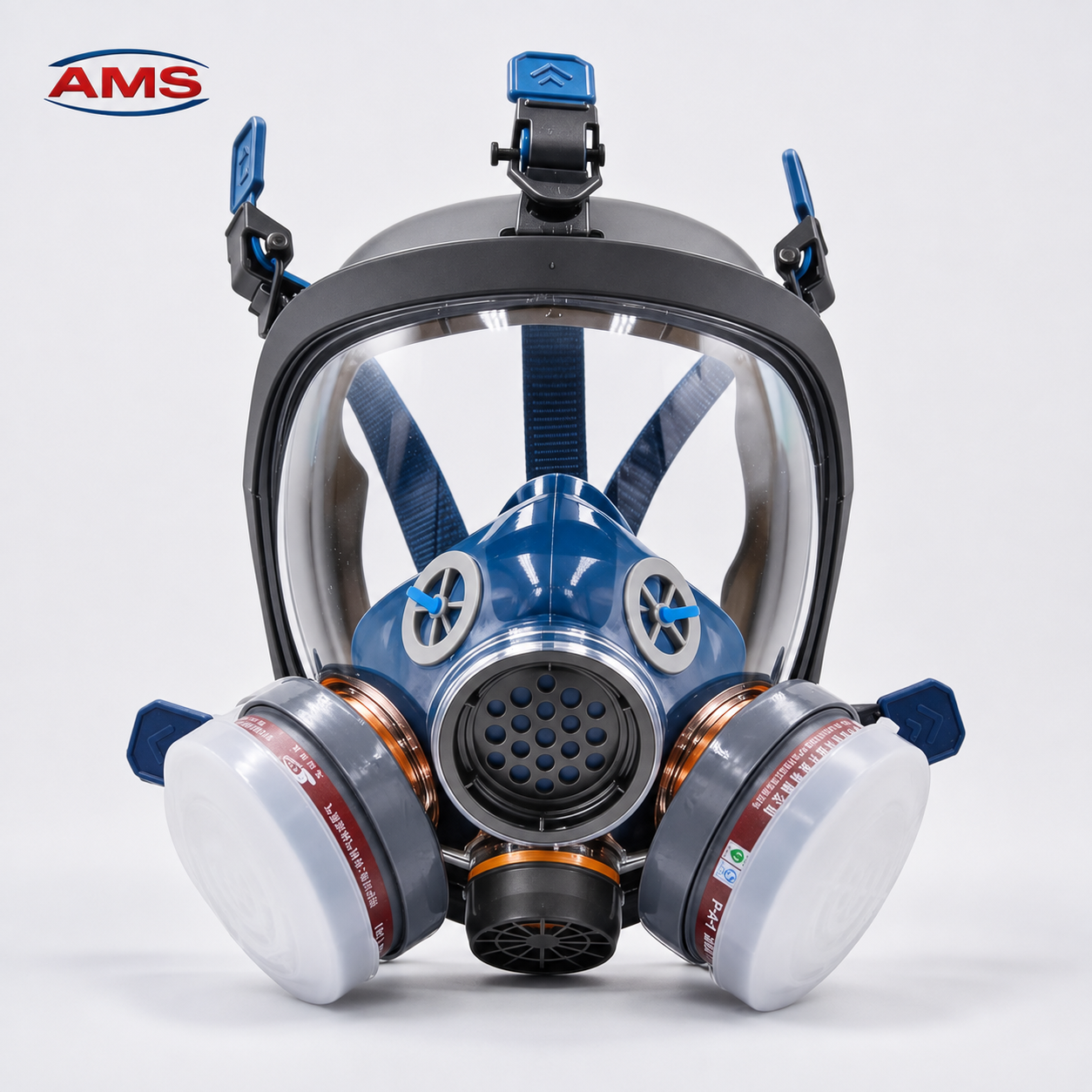 AMS Full Face Respirator Kit with Activated Carbon Filters