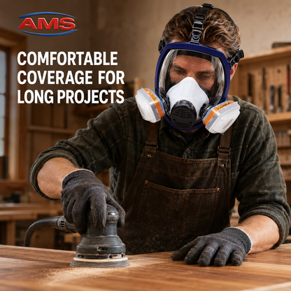 AMS A750 Full Face Respirator 15-in-1 Kit