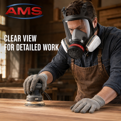 AMS A640 Full Face Respirator – 3 Filter Kit Options